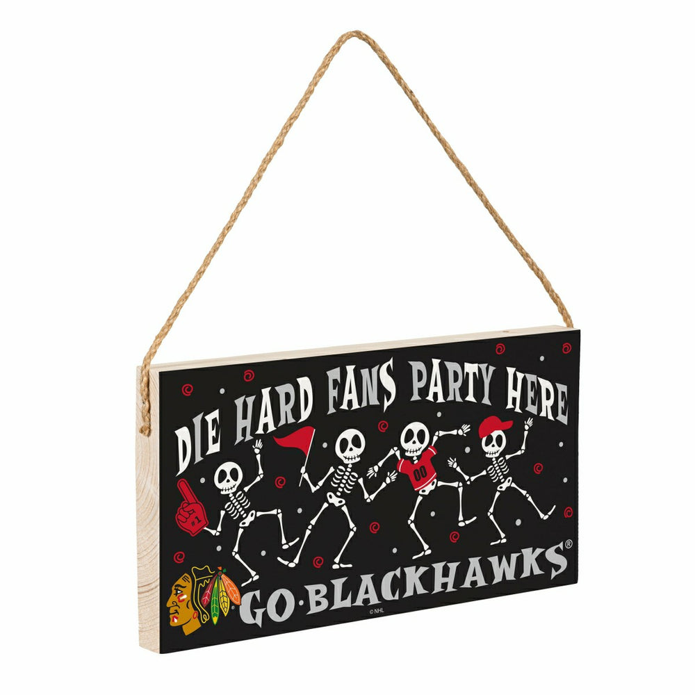 Chicago Blackhawks Halloween Wood Wall Sign, 6x11 - NHL Home