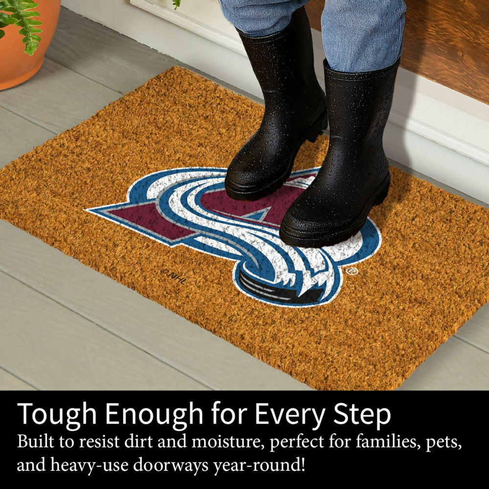 Coir Mat, 16"x28", Colorado Avalanche - NHL