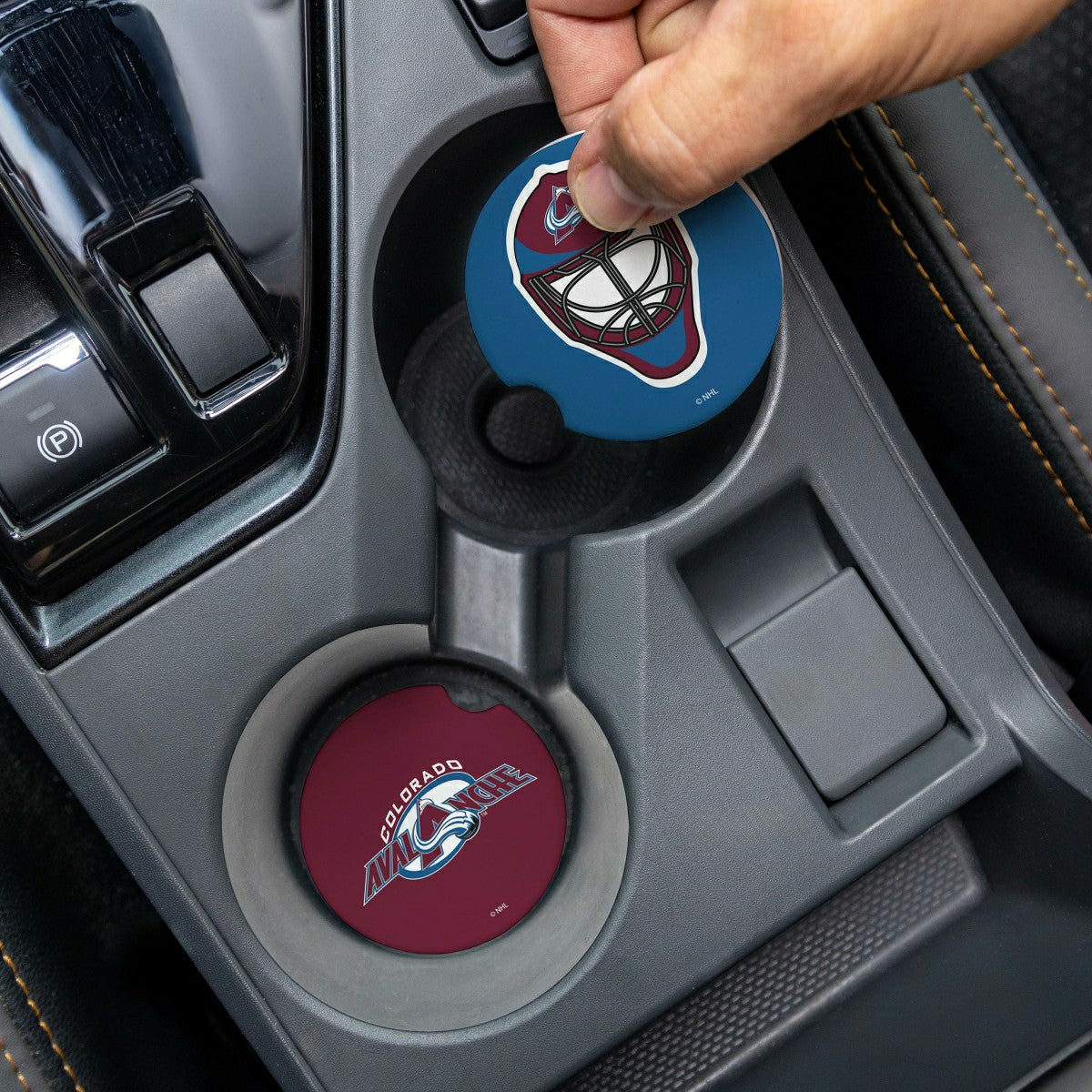 Colorado Avalanche Car Coaster Set, 2pc - NHL Home