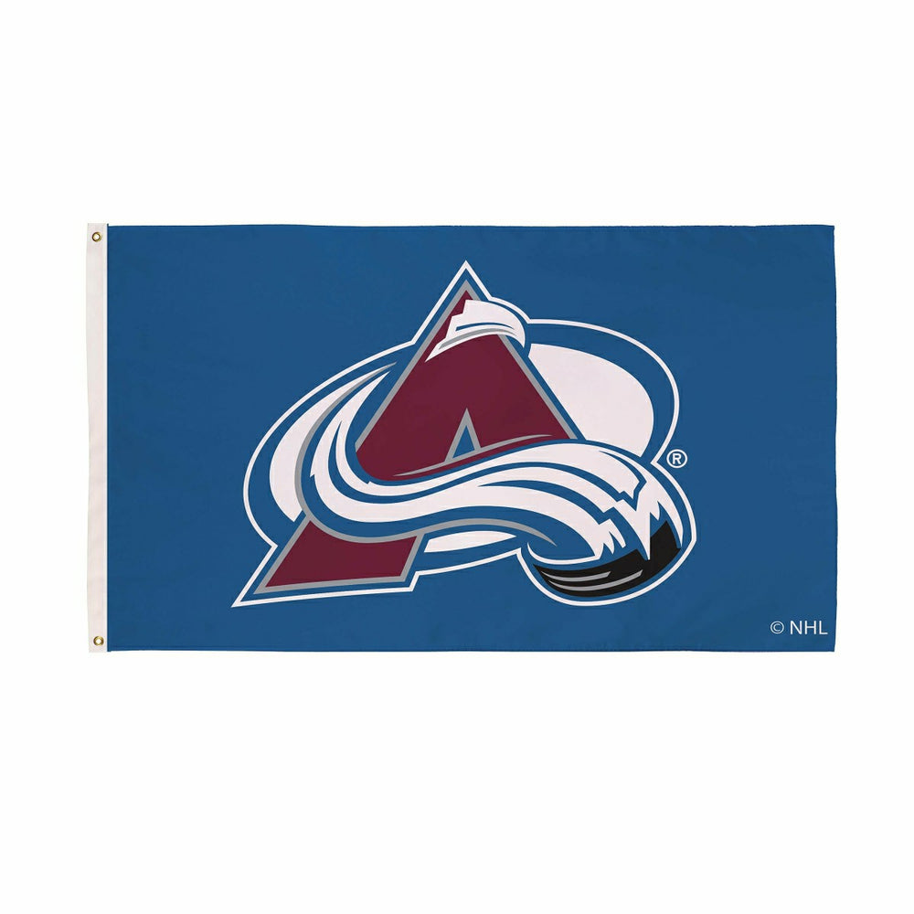 Colorado Avalanche Single Sided Flag w/ 2 Grommets, 3'x5' - NHL Home