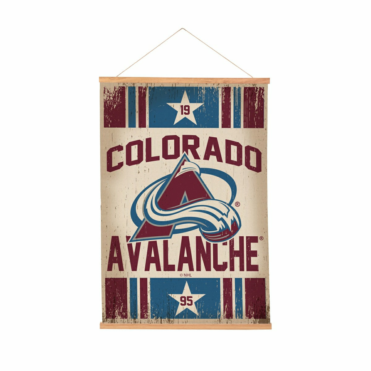 Colorado Avalanche, Canvas Wall Tapestry, Medium, 36x24 - NHL Home