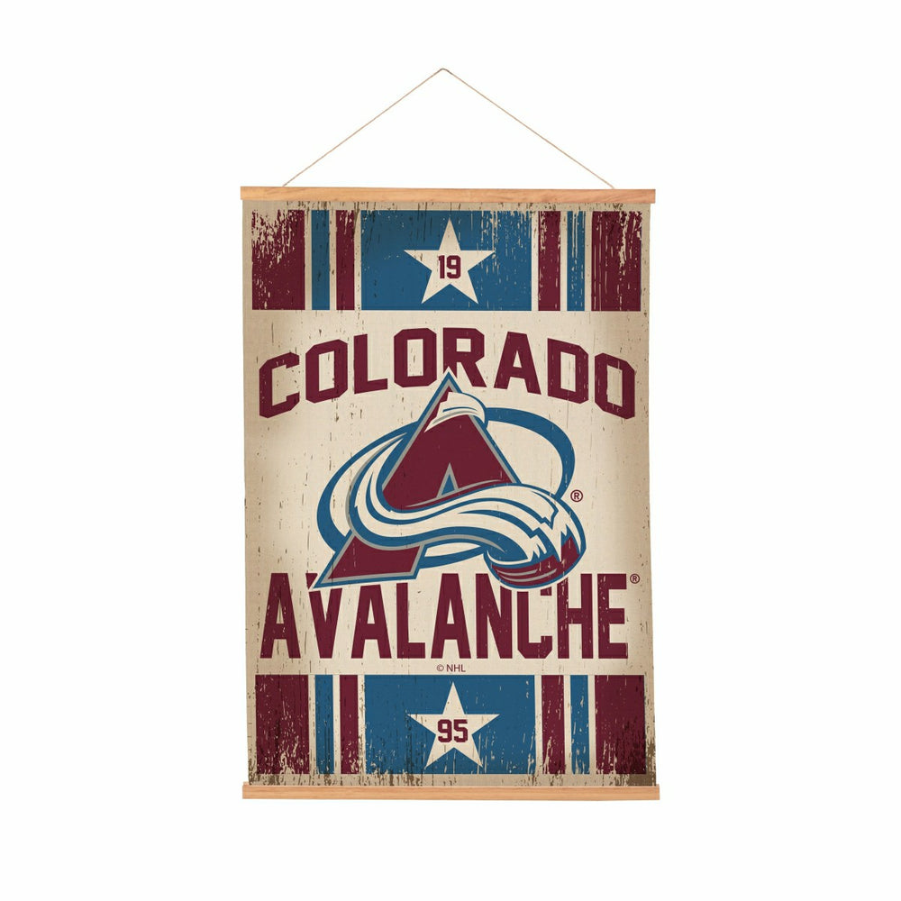 Colorado Avalanche, Canvas Wall Tapestry, Medium, 36x24 - NHL Home