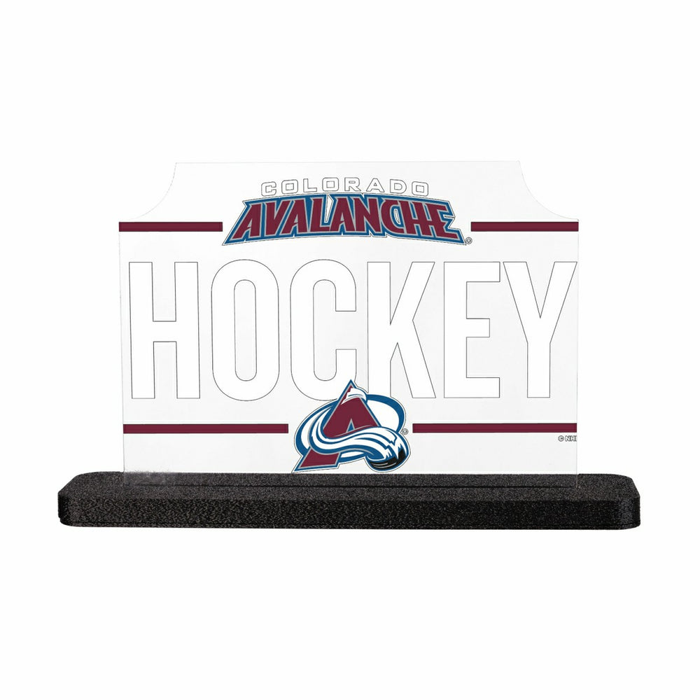 Colorado Avalanche Hockey Rectangle Desklite LED Decor - NHL Home