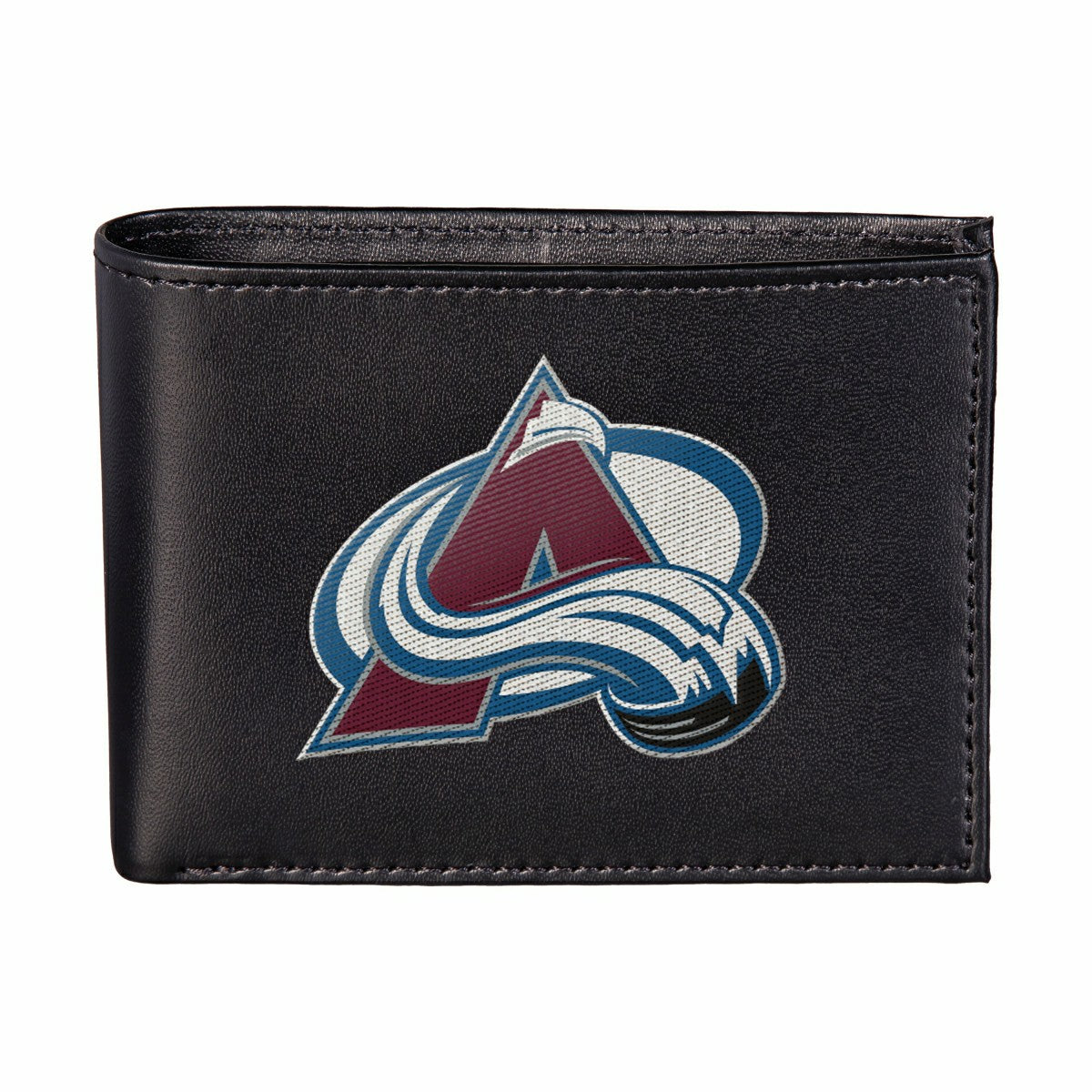 Colorado Avalanche Black Bi-Fold Embroidered Wallet w/ RFID Blocking - NHL Home