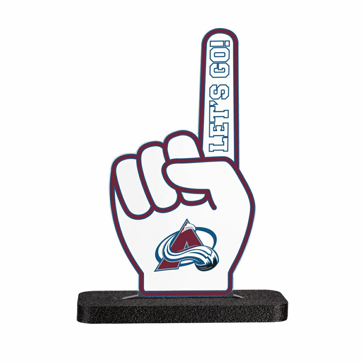 Colorado Avalanche Hockey Foam Finger Desklite LED Decor - NHL Home