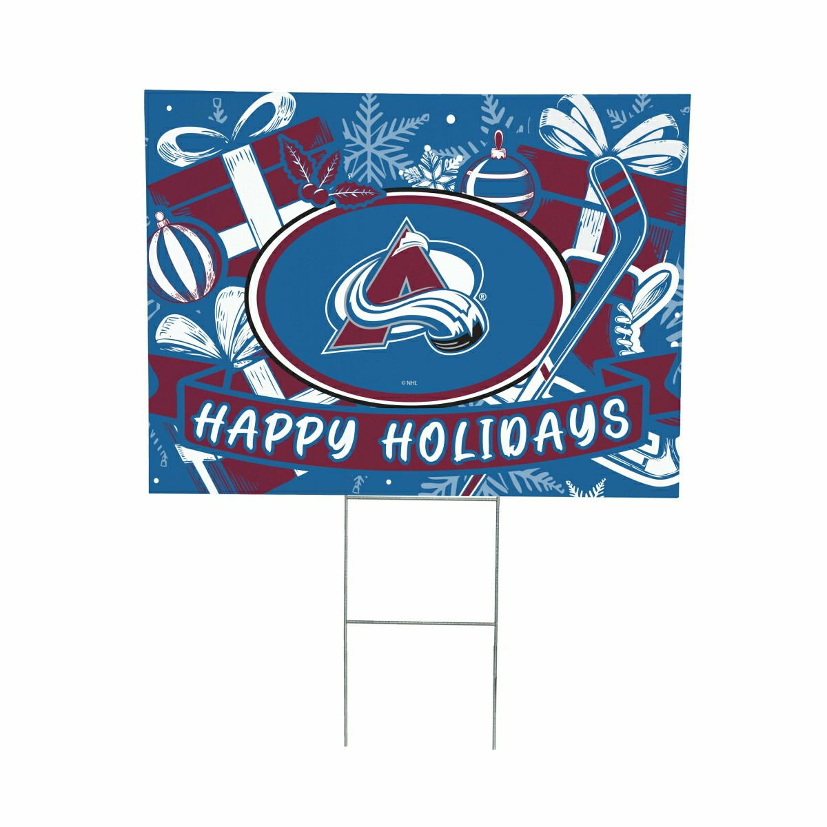 Colorado Avalanche Yard Sign, Holiday - NHL Home