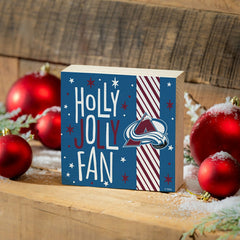 Colorado Avalanche Block, Holiday, 6x6 - NHL Home