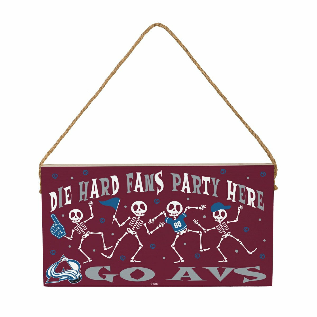 Colorado Avalanche Halloween Wood Wall Sign, 6x11 - NHL Home