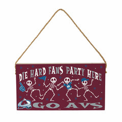 Colorado Avalanche Halloween Wood Wall Sign, 6x11 - NHL Home