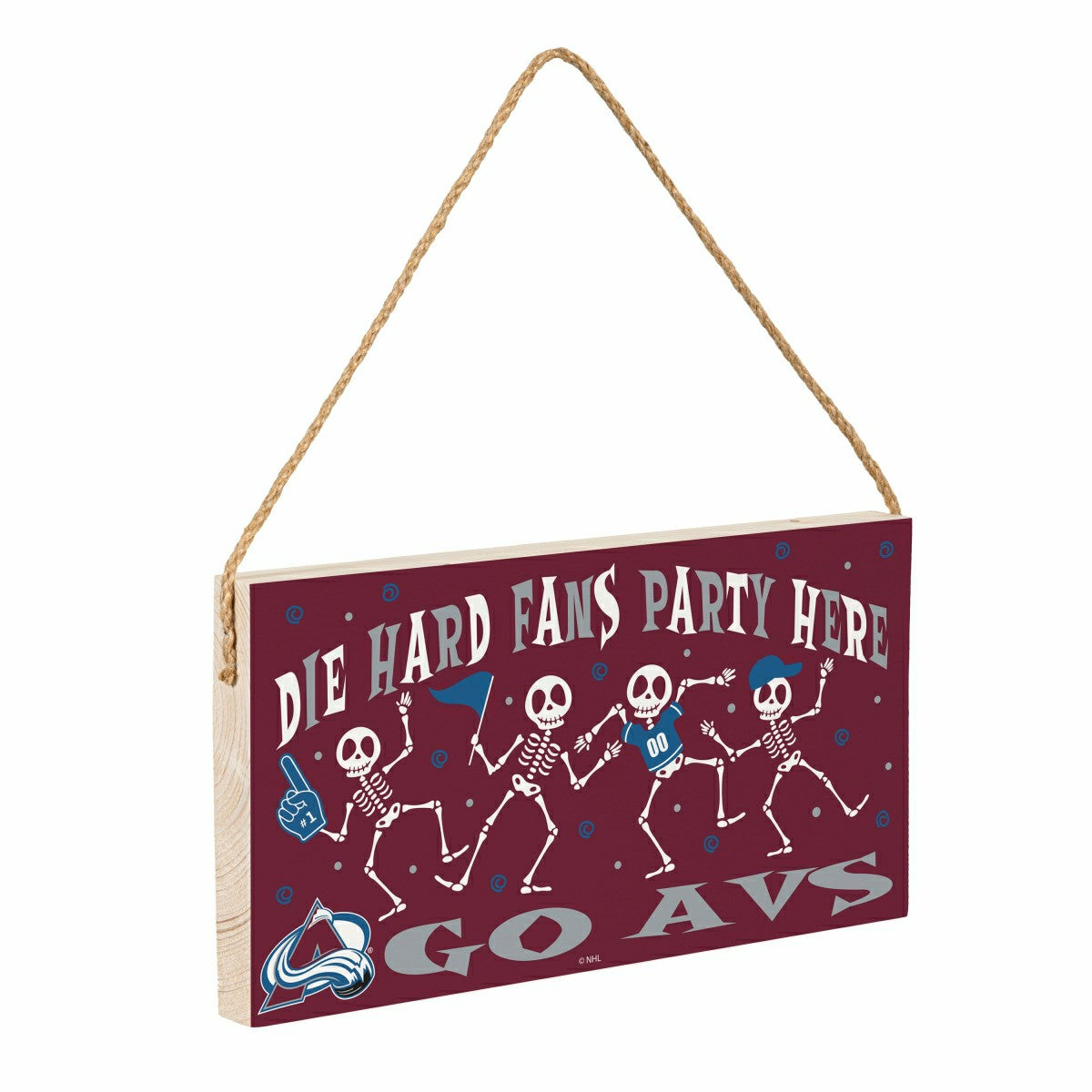 Colorado Avalanche Halloween Wood Wall Sign, 6x11 - NHL Home