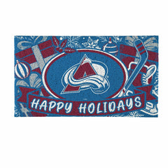 Colorado Avalanche Holiday PVC Mat, 28"x16" - NHL