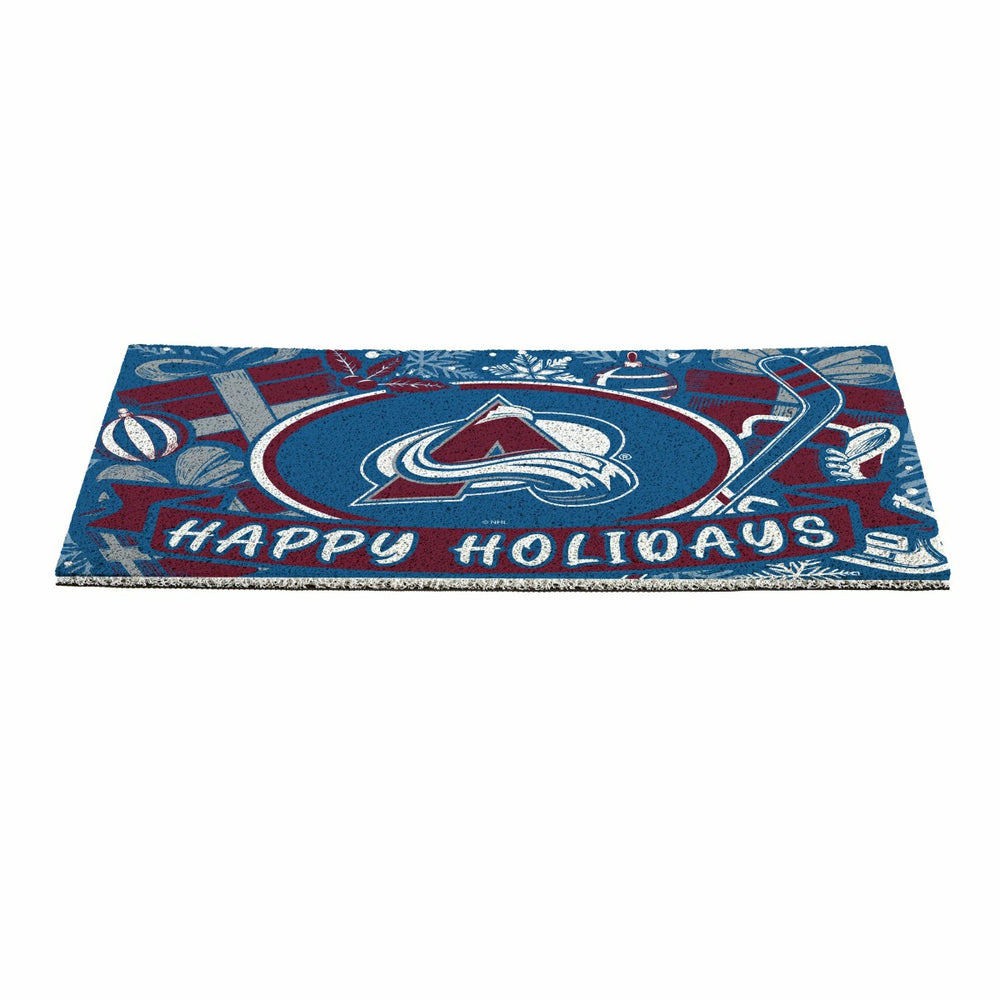 Colorado Avalanche Holiday PVC Mat, 28"x16" - NHL
