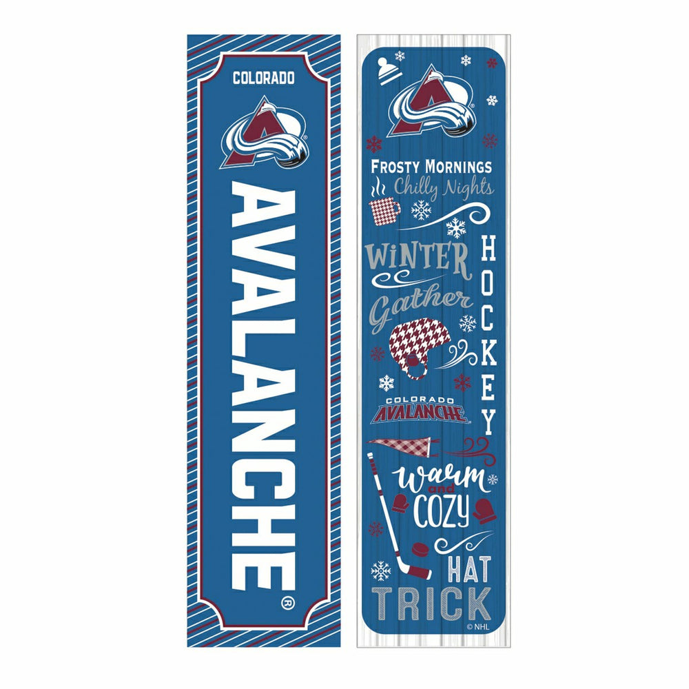 Colorado Avalanche 46" Double Sided Leaner, Winter Seasonal - NHL Home