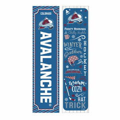 Colorado Avalanche 46" Double Sided Leaner, Winter Seasonal - NHL Home