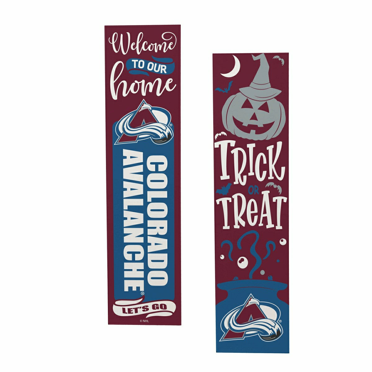 Colorado Avalanche 47" Double Sided Leaner, Halloween - NHL Home