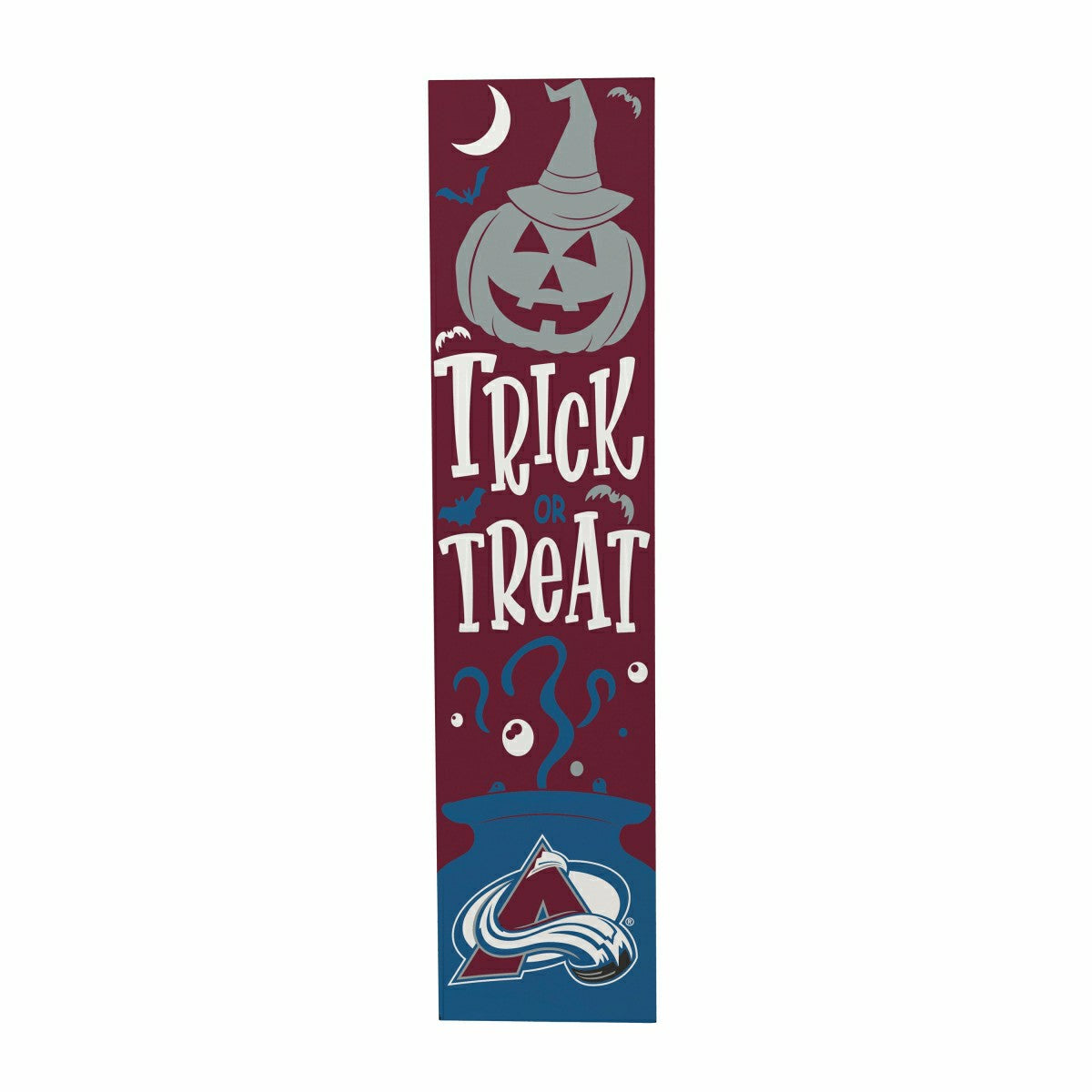 Colorado Avalanche 47" Double Sided Leaner, Halloween - NHL Home