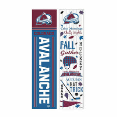 Colorado Avalanche 46" Double Sided Leaner, Fall Seasonal - NHL Home