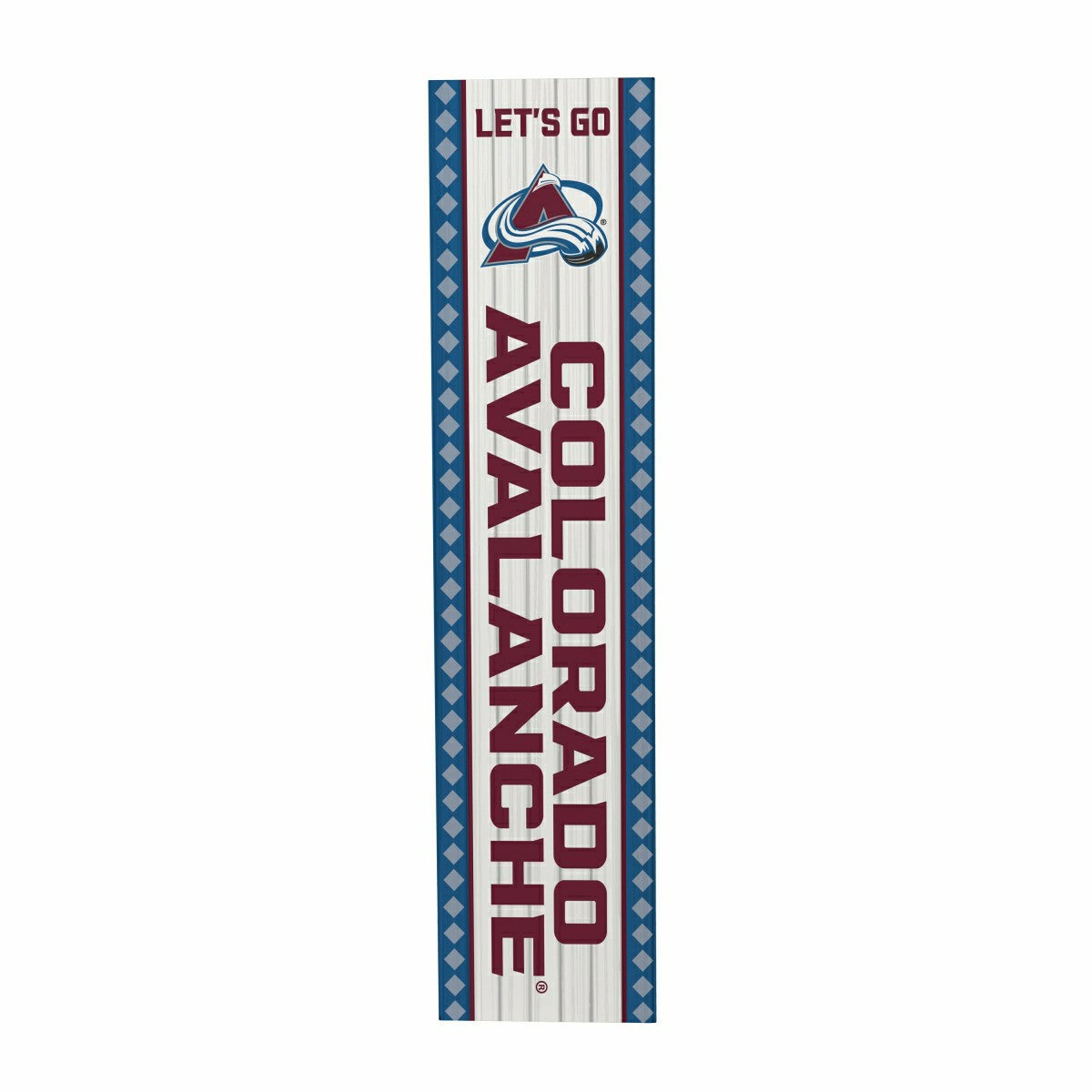 Colorado Avalanche 47" Double Sided Leaner, Christmas - NHL Home