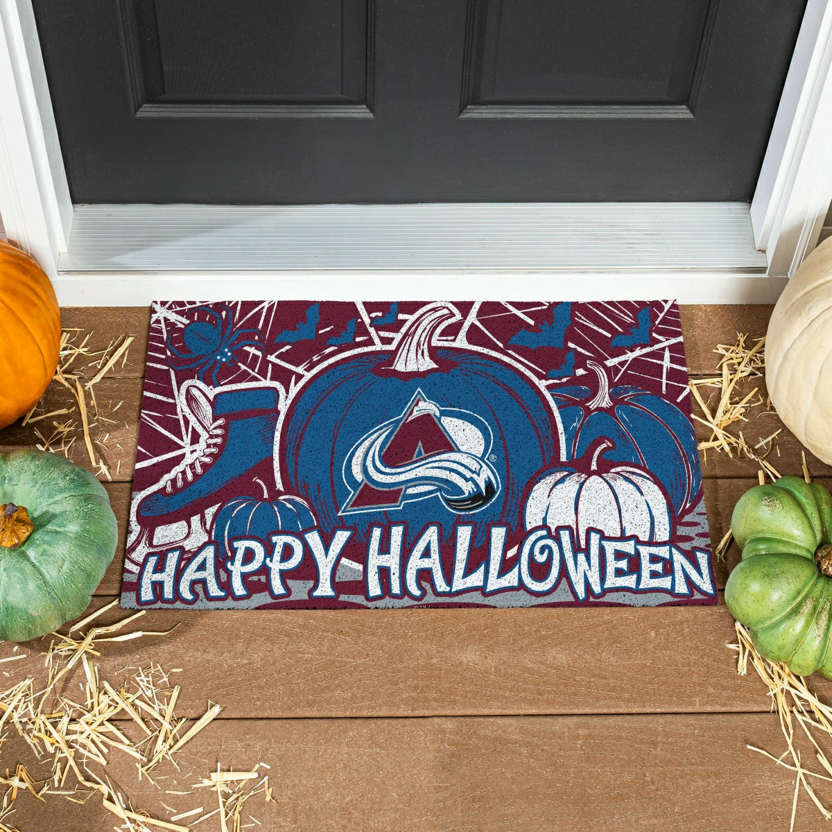 Colorado Avalanche Halloween PVC Mat, 28"x16" - NHL