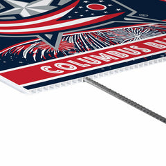 Columbus Blue Jackets Yard Sign, Patriotic - NHL Home