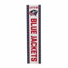 Columbus Blue Jackets 47" Double Sided Leaner, Christmas - NHL Home