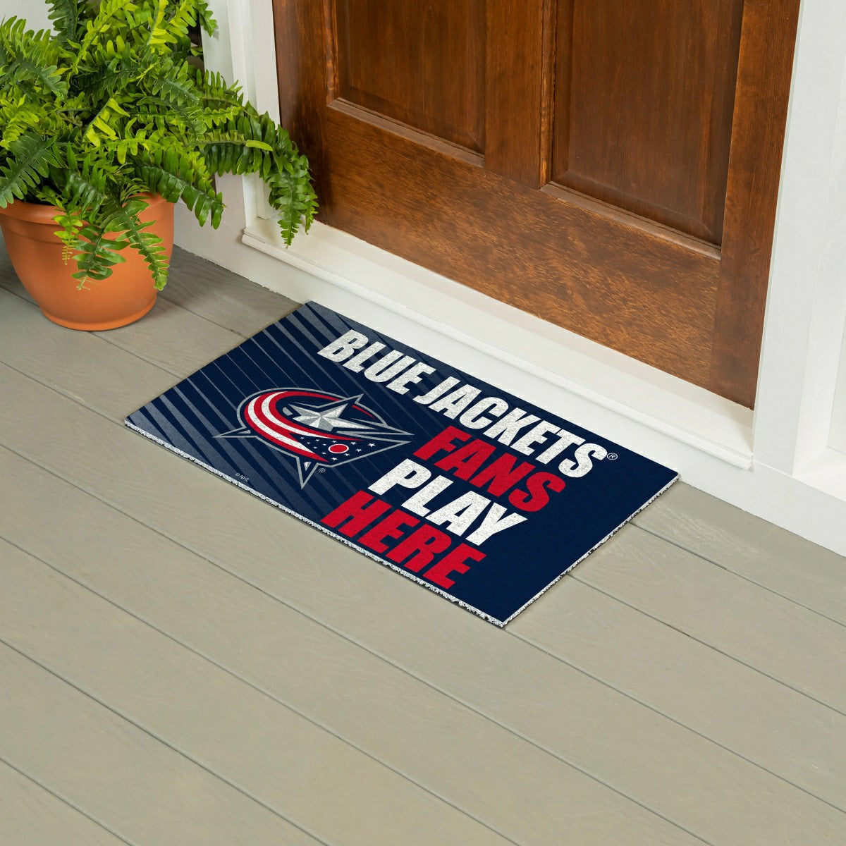 Columbus Blue Jackets Fan Mat, 28"x16" - NHL