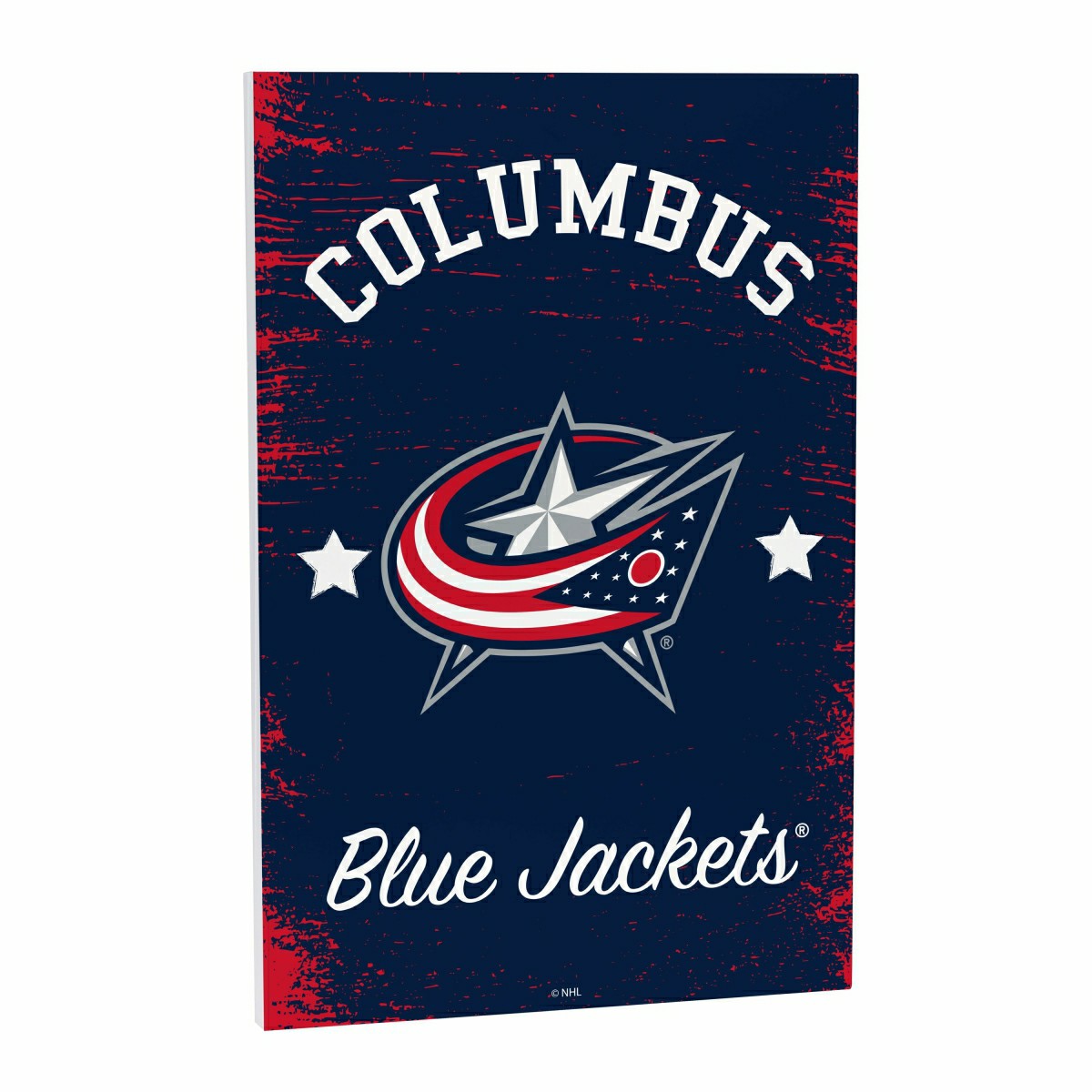 Columbus Blue Jackets Wood Wall Sign, 16x24 - NHL Home