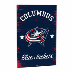 Columbus Blue Jackets Wood Wall Sign, 16x24 - NHL Home