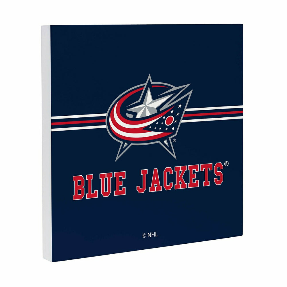 Columbus Blue Jackets Wood Wall Sign, 12x12 - NHL Home