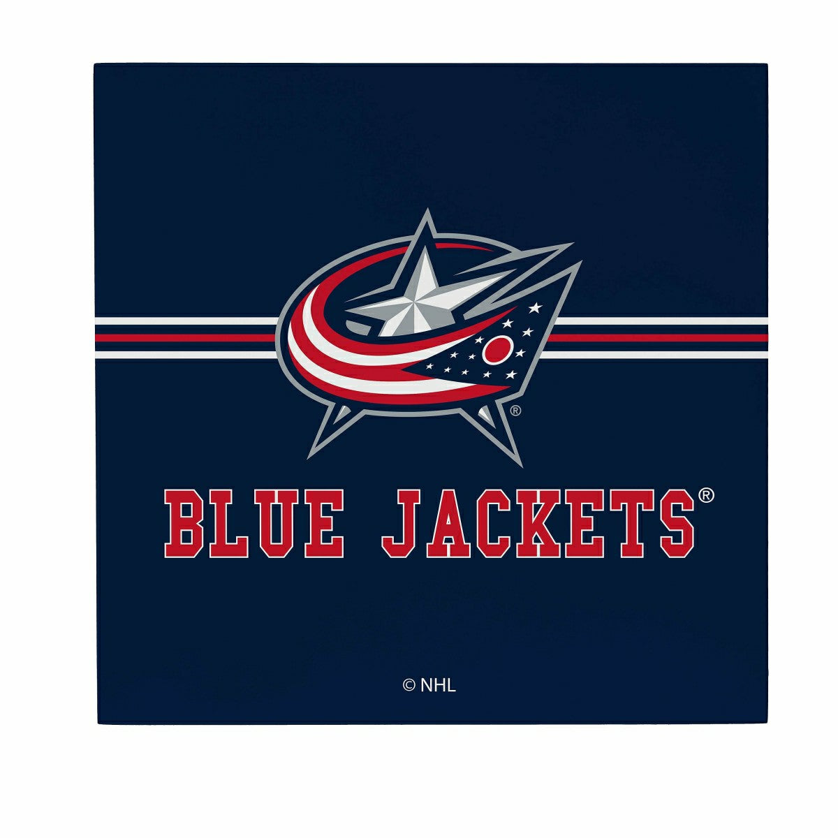 Columbus Blue Jackets Wood Wall Sign, 12x12 - NHL Home