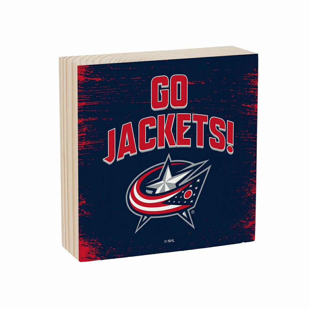 Columbus Blue Jackets Plock, Down Home Fans, 6x6 - NHL Home