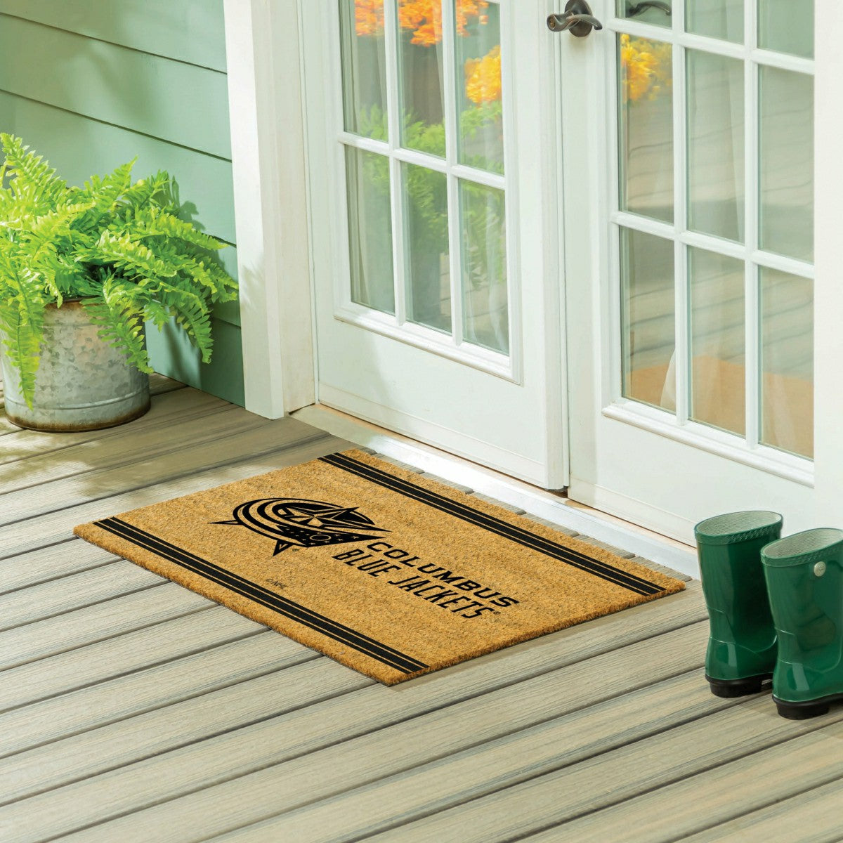 Columbus Blue Jackets Large One Color Coir Mat, 36"x24" - NHL