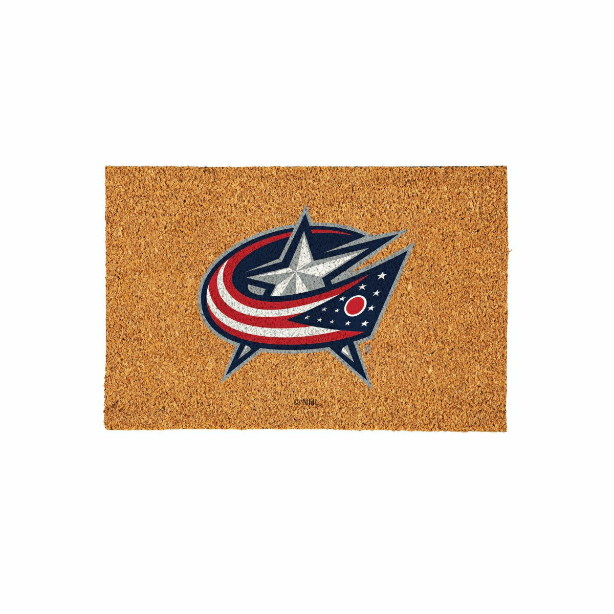 Columbus Blue Jackets Large Full Color Coir Mat, 36"x24" - NHL