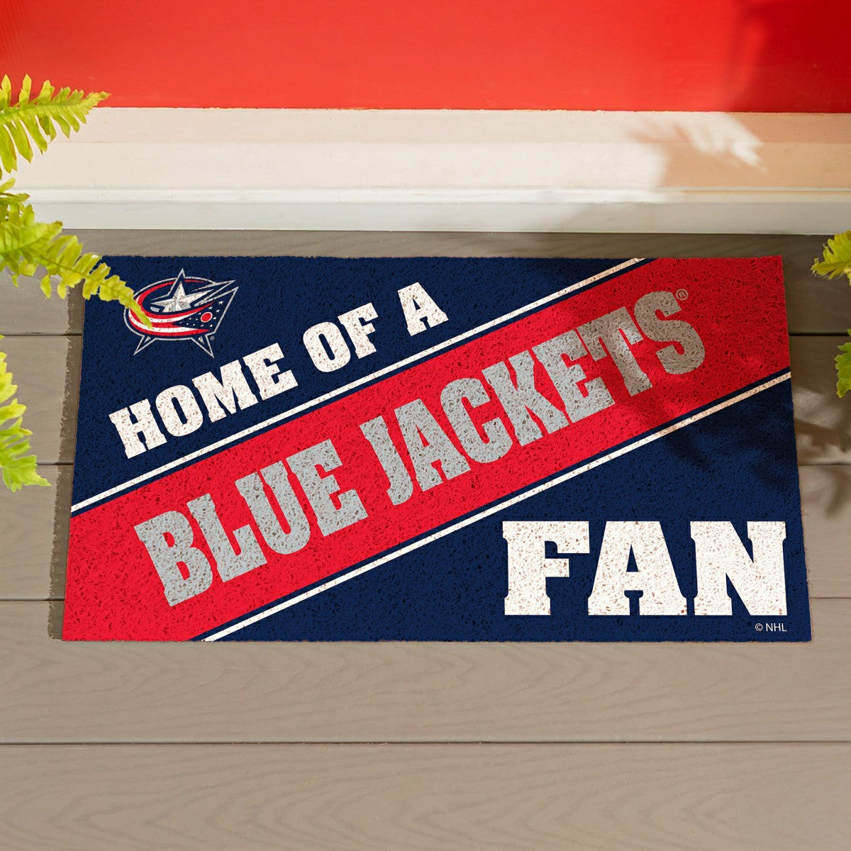 Columbus Blue Jackets, PVC Mat COLOR, Home of a Fan - NHL