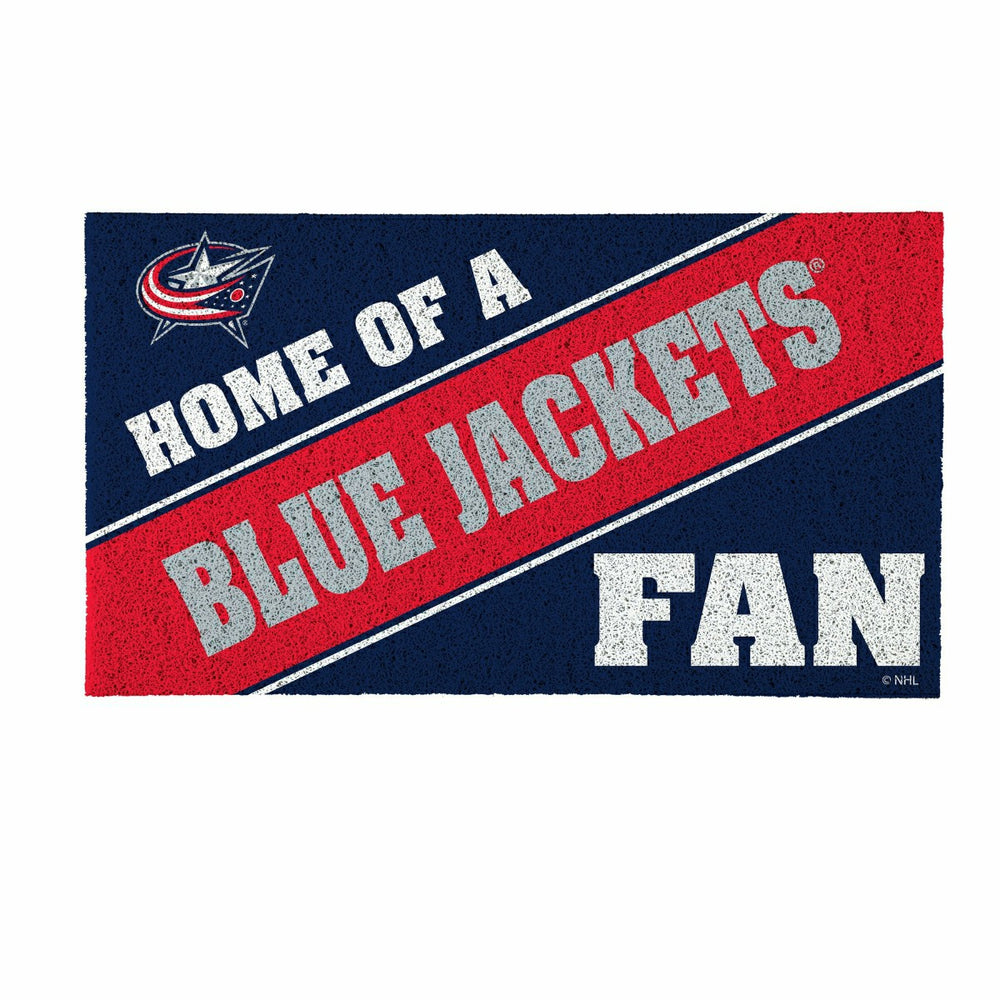Columbus Blue Jackets, PVC Mat COLOR, Home of a Fan - NHL