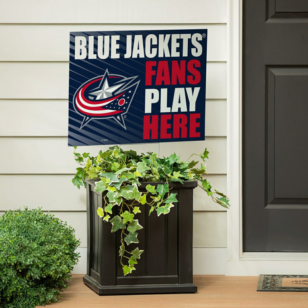 Columbus Blue Jackets Coroplast Yard Sign "Fans Play Here" - NHL Home