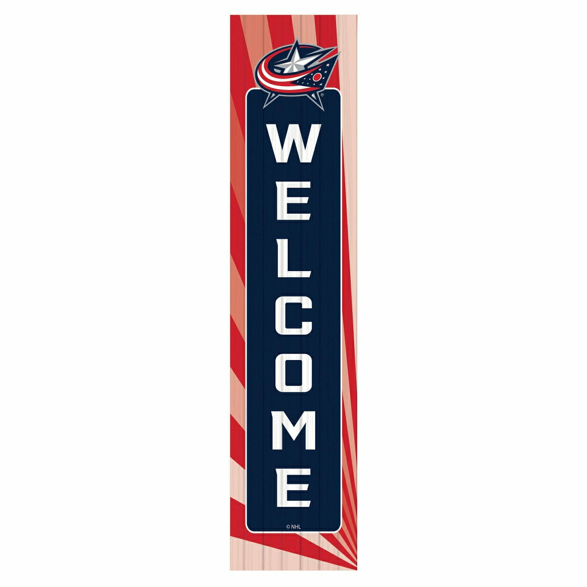 Columbus Blue Jackets Summer Seasonal Single Sided Large Leaner, 46" - NHL Home