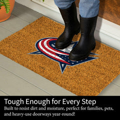 Coir Mat, 16"x28", Columbus Blue Jackets - NHL