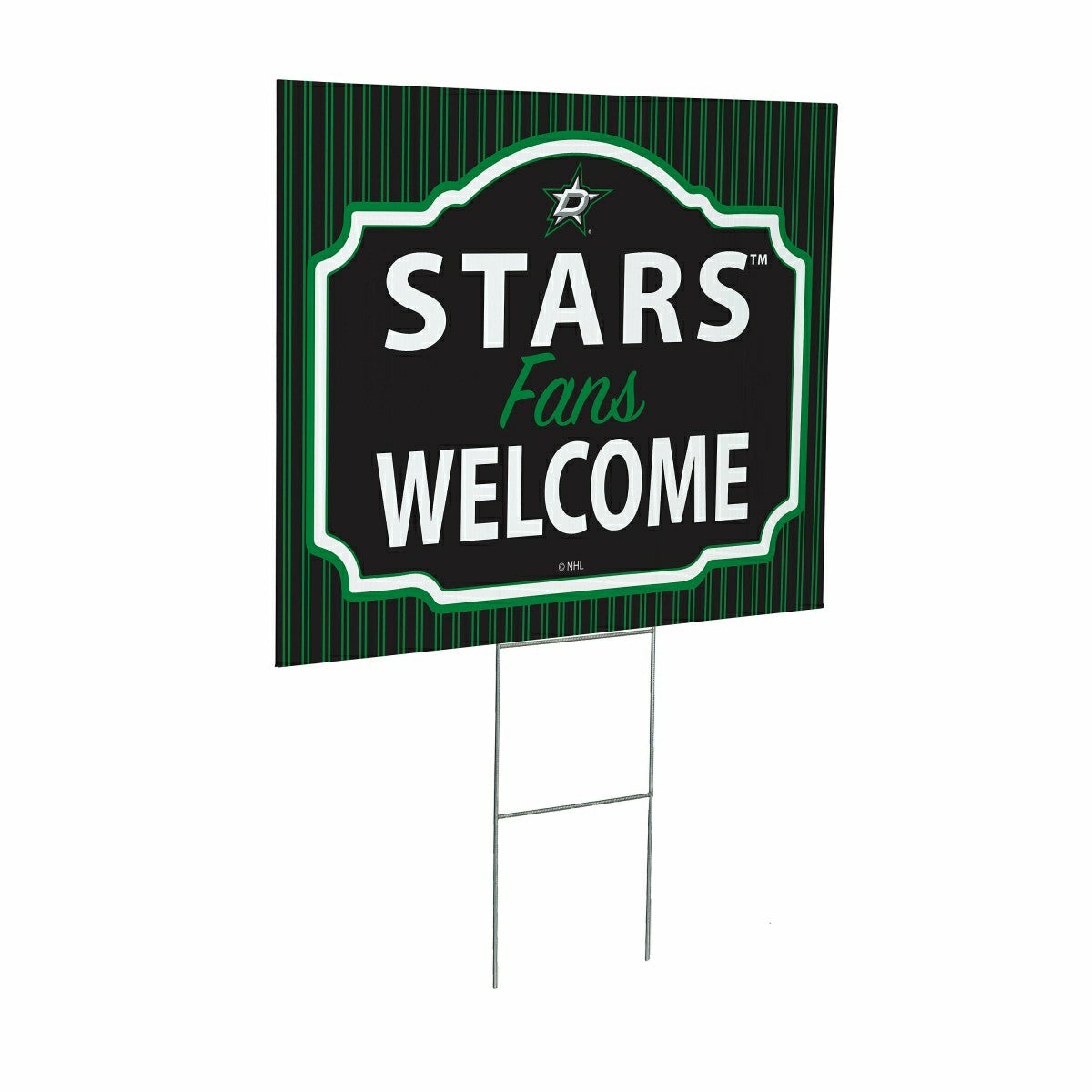 Dallas Stars Coroplast Yard Sign, "Fans Welcome" - NHL Home