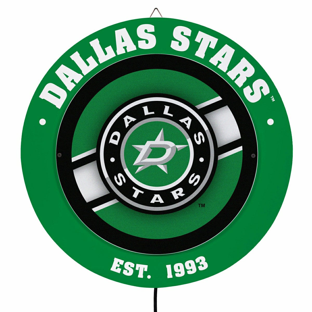 Dallas Stars, Metal Lite, Round - NHL
