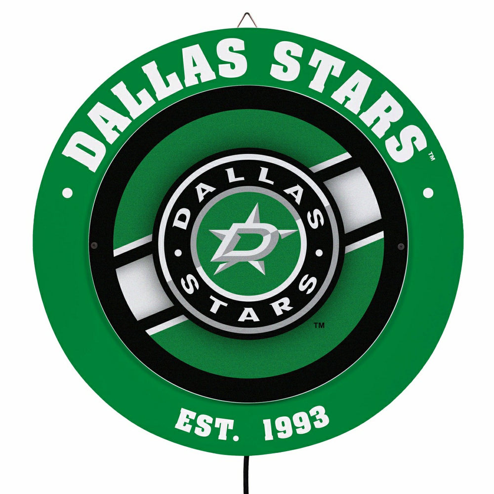 Dallas Stars, Metal Lite, Round - NHL