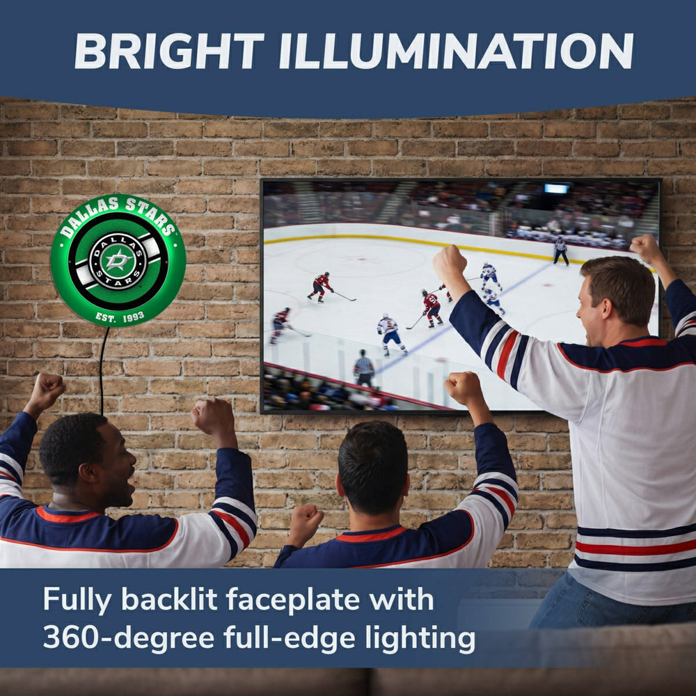 Dallas Stars, Metal Lite, Round - NHL