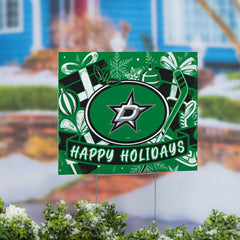 Dallas Stars Yard Sign, Holiday - NHL Home