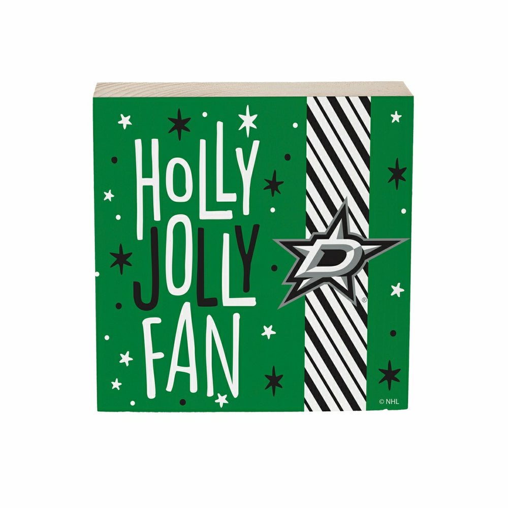 Dallas Stars Block, Holiday, 6x6 - NHL Home