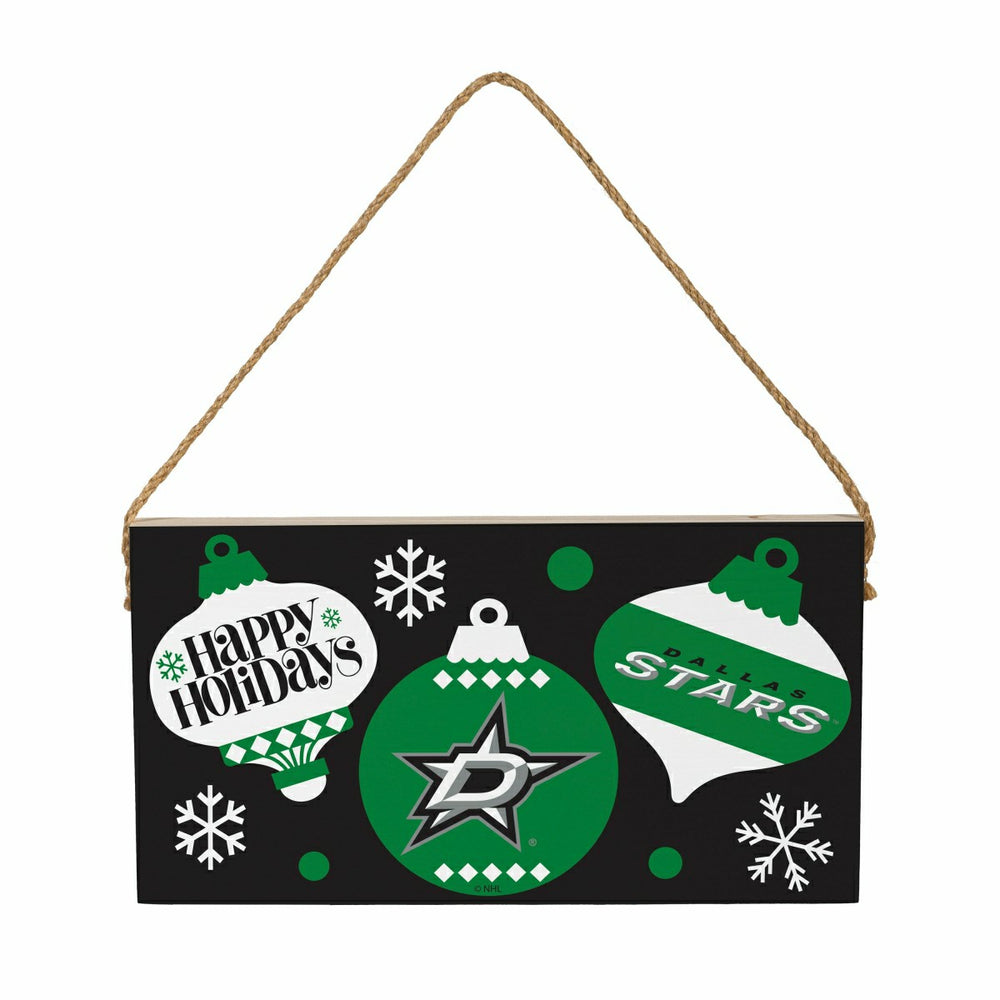 Dallas Stars Holiday Wood Wall Sign, 6x11 - NHL Home