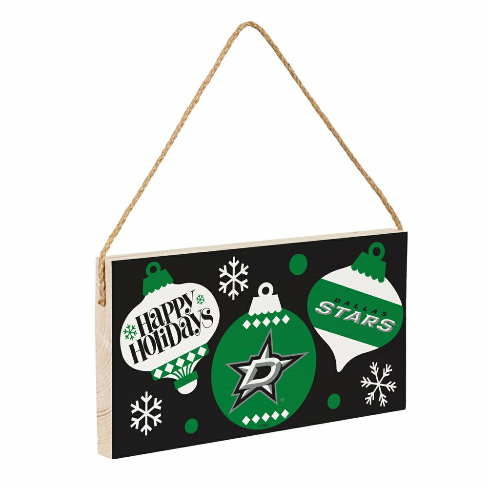 Dallas Stars Holiday Wood Wall Sign, 6x11 - NHL Home