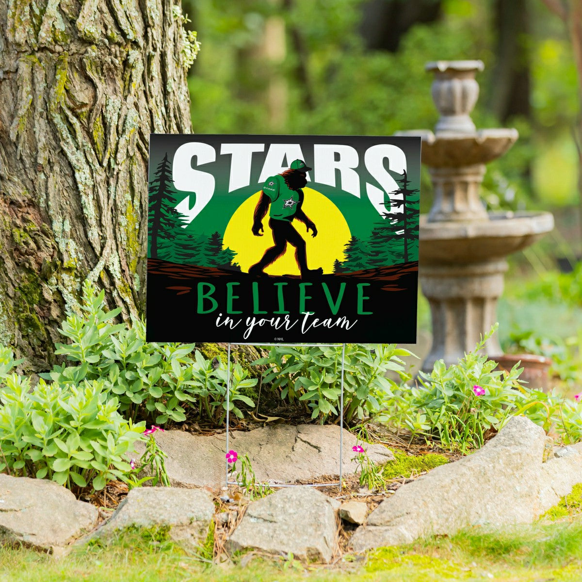 Dallas Stars Yard Sign, Bigfoot - NHL Home
