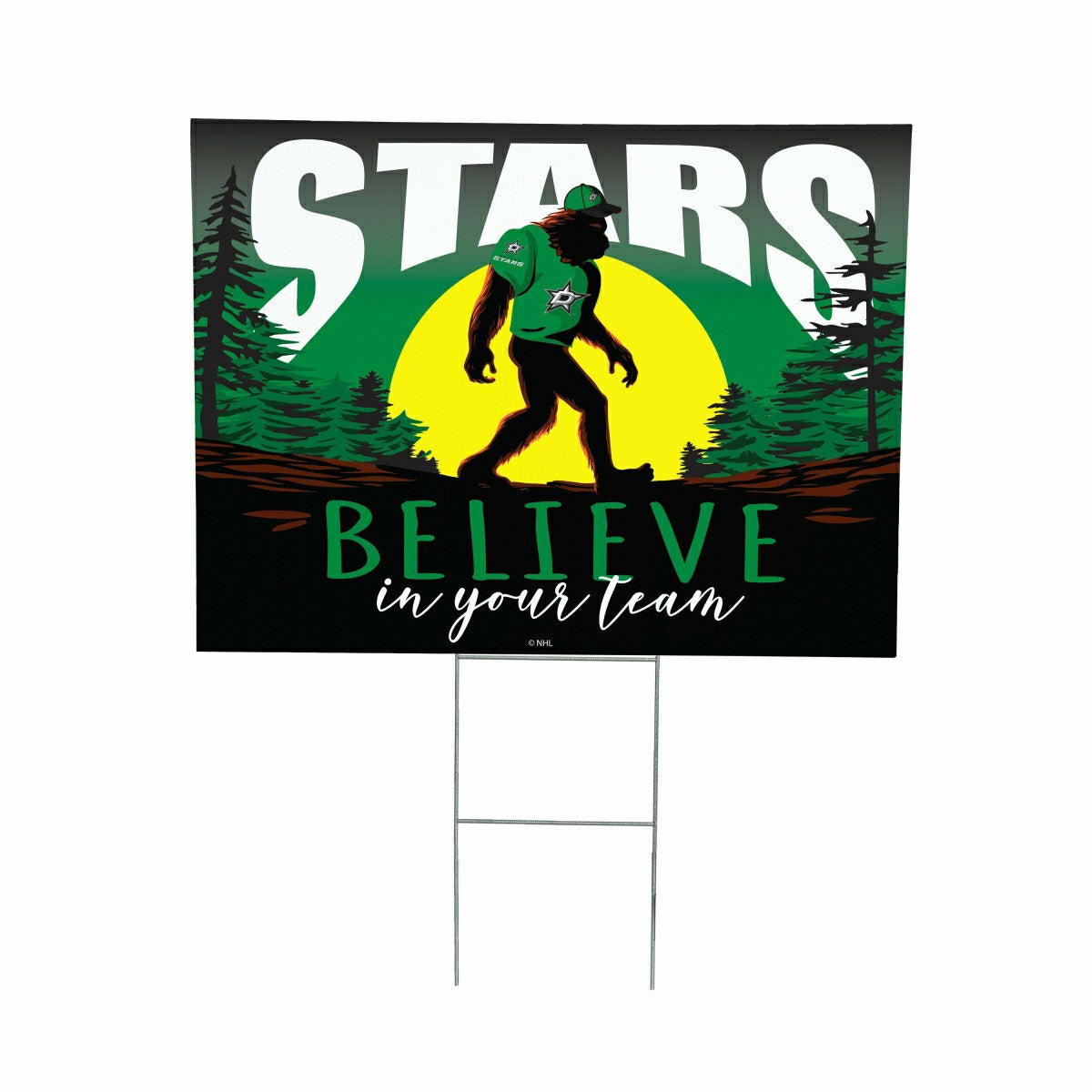 Dallas Stars Yard Sign, Bigfoot - NHL Home