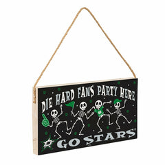Dallas Stars Halloween Wood Wall Sign, 6x11 - NHL Home