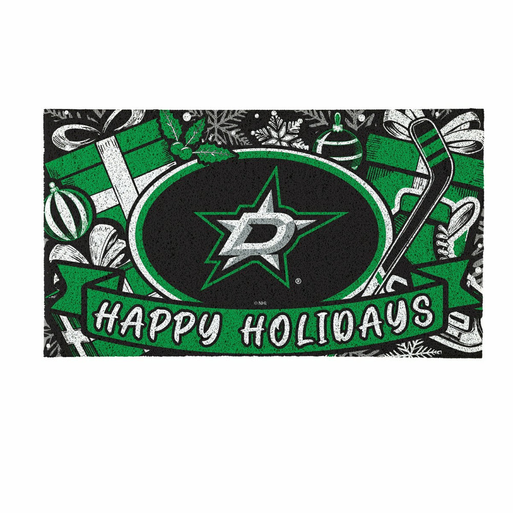 Dallas Stars Holiday PVC Mat, 28"x16" - NHL